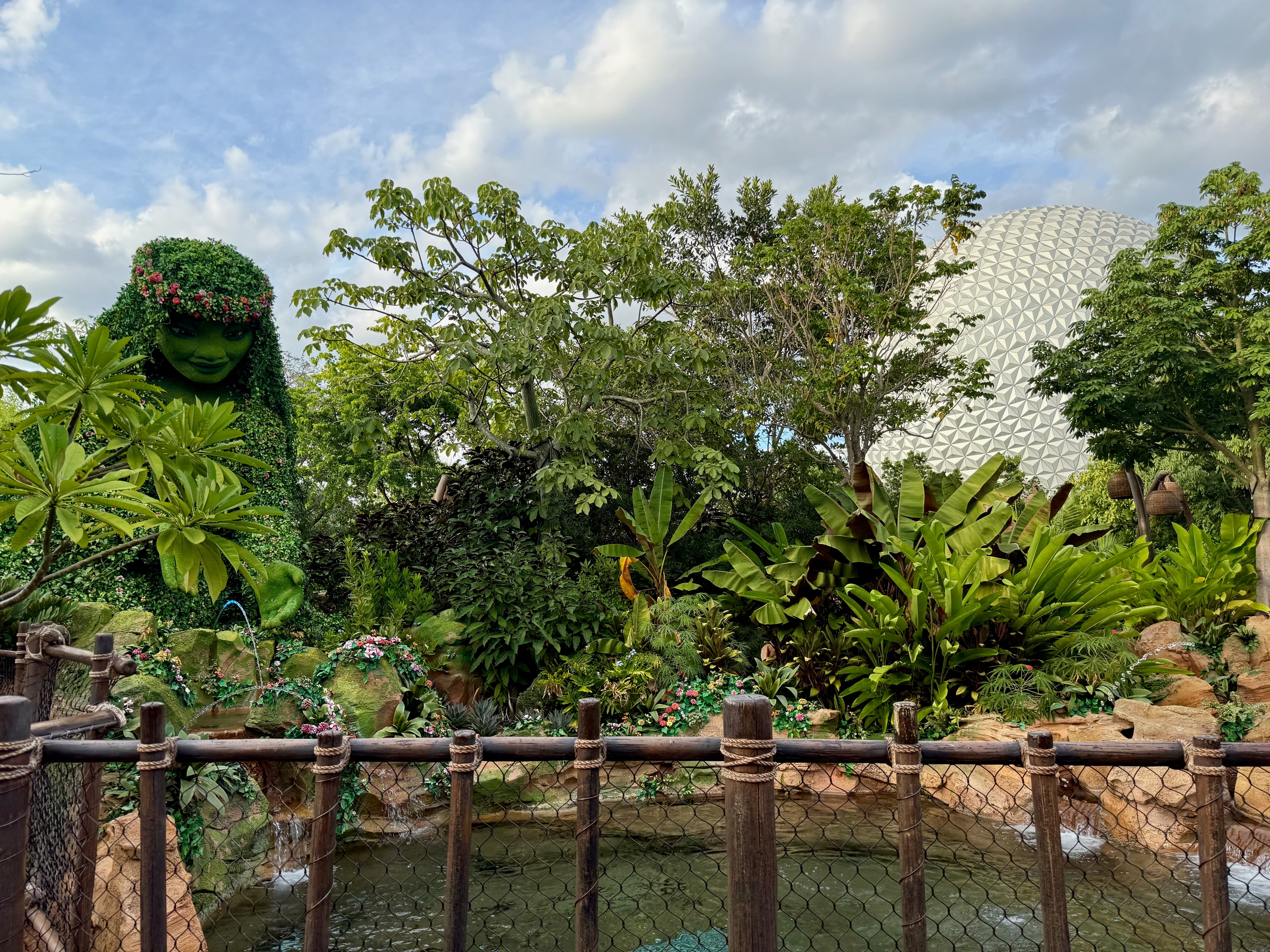 Journey of Water walk-through area at EPCOT